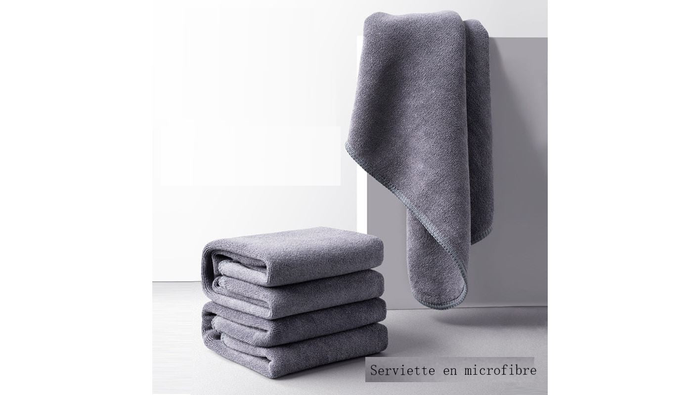 Ultra doux et non pelucheux pour un nettoyage sans rayures – Parfait pour le lavage, le séchage et les détails – Absorbant et réutilisable, idéal pour toutes les surfaces du véhicule.