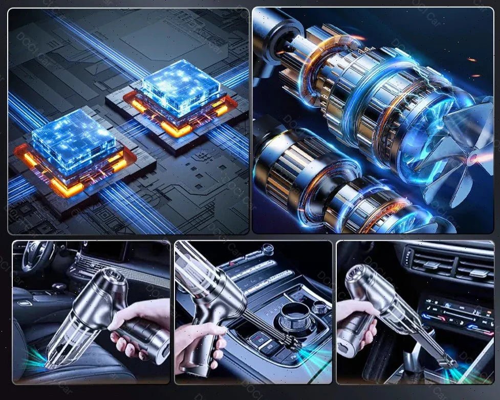 Aspirateur de voiture sans fil Ultra™ - Aspirateur sans fil puissant pour voitures, conçu pour un nettoyage intérieur efficace avec portabilité et une aspiration puissante.