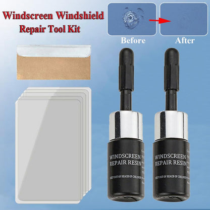Kit de réparation de vitres de voiture Fix Glass™ – Outil de qualitéRépare rapidement les éclats et les fissures du pare-brise – Solution de bricolage facile à utiliser – Restaure la clarté et empêche la propagation des dommages – Convient à toutes les vitres de véhicule. professionnelle pour réparer les fissures et les éclats du pare-brise. Solution de réparation de vitres automobiles facile à utiliser pour des résultats durables et clairs, idéale pour l'entretien des voitures.
