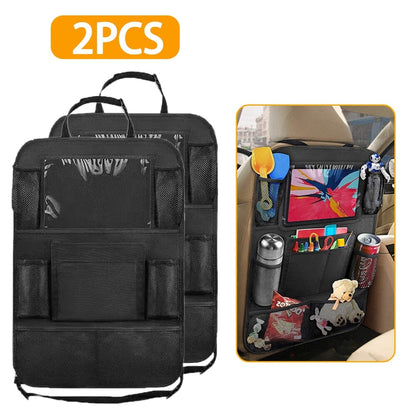 Organiseur de siège auto – Solution de rangement de voiture pratique et durable pour garder votre véhicule bien rangé. Parfait pour organiser les essentiels comme les clés, les téléphones et les collations, conçu pour s'adapter à la plupart des sièges auto.