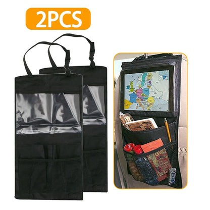 Organiseur de siège auto – Solution de rangement de voiture pratique et durable pour garder votre véhicule bien rangé. Parfait pour organiser les essentiels comme les clés, les téléphones et les collations, conçu pour s'adapter à la plupart des sièges auto.