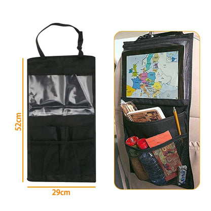 Organiseur de siège auto – Solution de rangement de voiture pratique et durable pour garder votre véhicule bien rangé. Parfait pour organiser les essentiels comme les clés, les téléphones et les collations, conçu pour s'adapter à la plupart des sièges auto.