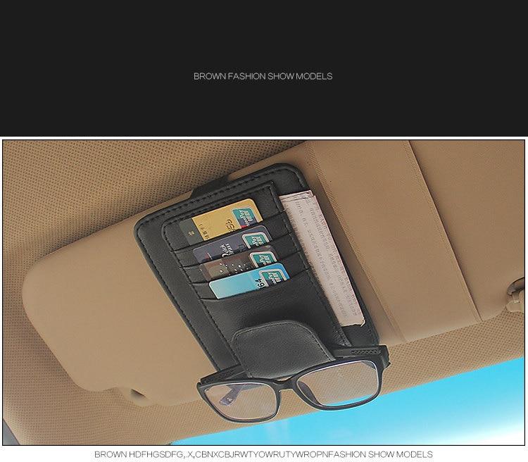 Rangement compact pour lunettes de soleil, cartes, stylos et plus encore – Durable et ajustement universel – Garde les essentiels à portée de main – Idéal pour les voyages en voiture et les déplacements quotidiens.