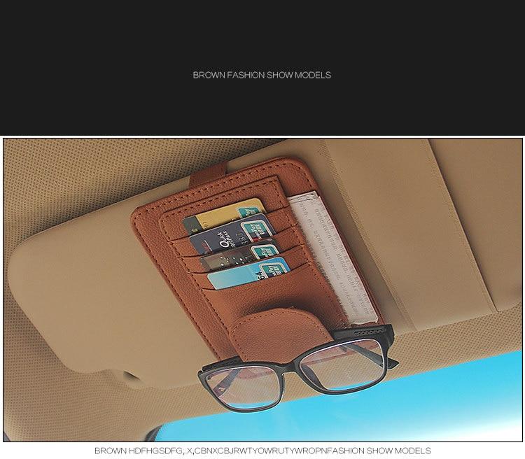 Rangement compact pour lunettes de soleil, cartes, stylos et plus encore – Durable et ajustement universel – Garde les essentiels à portée de main – Idéal pour les voyages en voiture et les déplacements quotidiens.