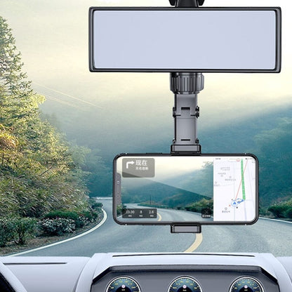 Support de téléphone multifonctionnel 360° pour voiture, réglable et sécurisé pour une utilisation mains libres.